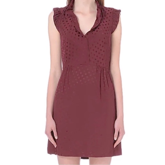 SANDRO JASMINE POLKA DOT DRESS - Picture 1 of 4